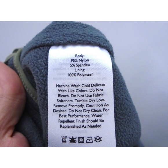 Eddie Bauer Pants Rainier Women Size 12 (34x32) Green Fleece Lined Jogger - Picture 11 of 11